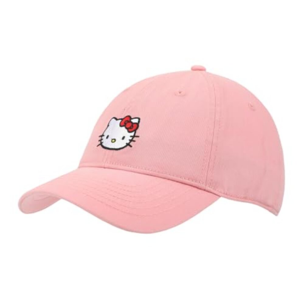 Hello Kitty Embroidered Unstructured Baseball Cap… - image 2